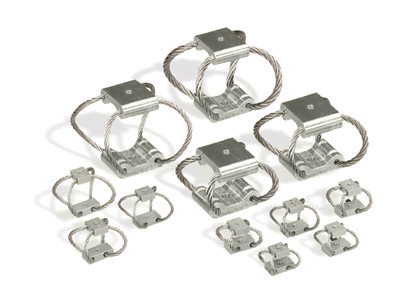 compact wire rope isolators, miniature vibration isolators, small vibration mounts, small shock isolators